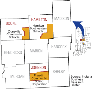 Figure 1: School Districts Analyzed