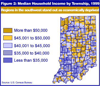 Figure 2: Median Household Income by Township