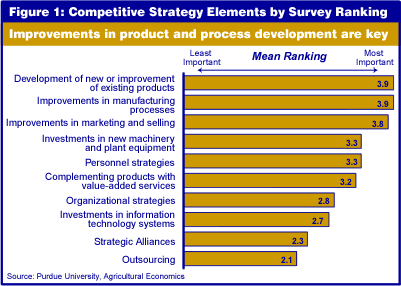 Figure 1: Competitive Strategy Elements by Survey Ranking