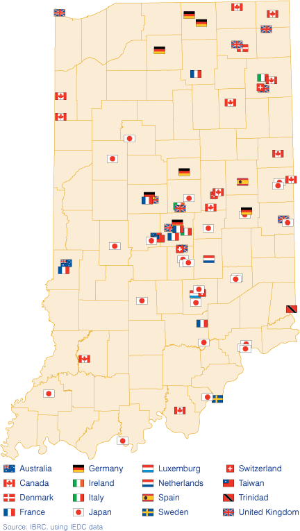 Figure 5: International Investment Commitments in Indiana, 2005 to 2007