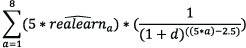 Estimated Lifetime Earnings Equation