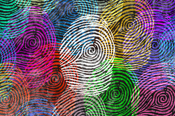 Colorful fingerprints