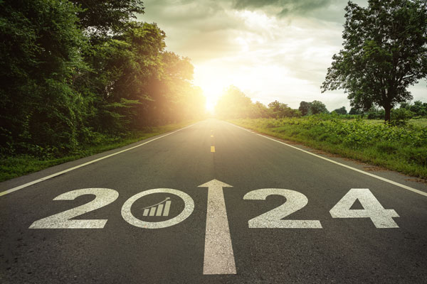 Image of a road with 2024 and an arrow pointing into the distance.